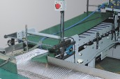 SMOOTHING CONVEYOR AND TRANSVERS OUTFEED CONVEYOR